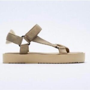 Zara sandals tan size 40 9